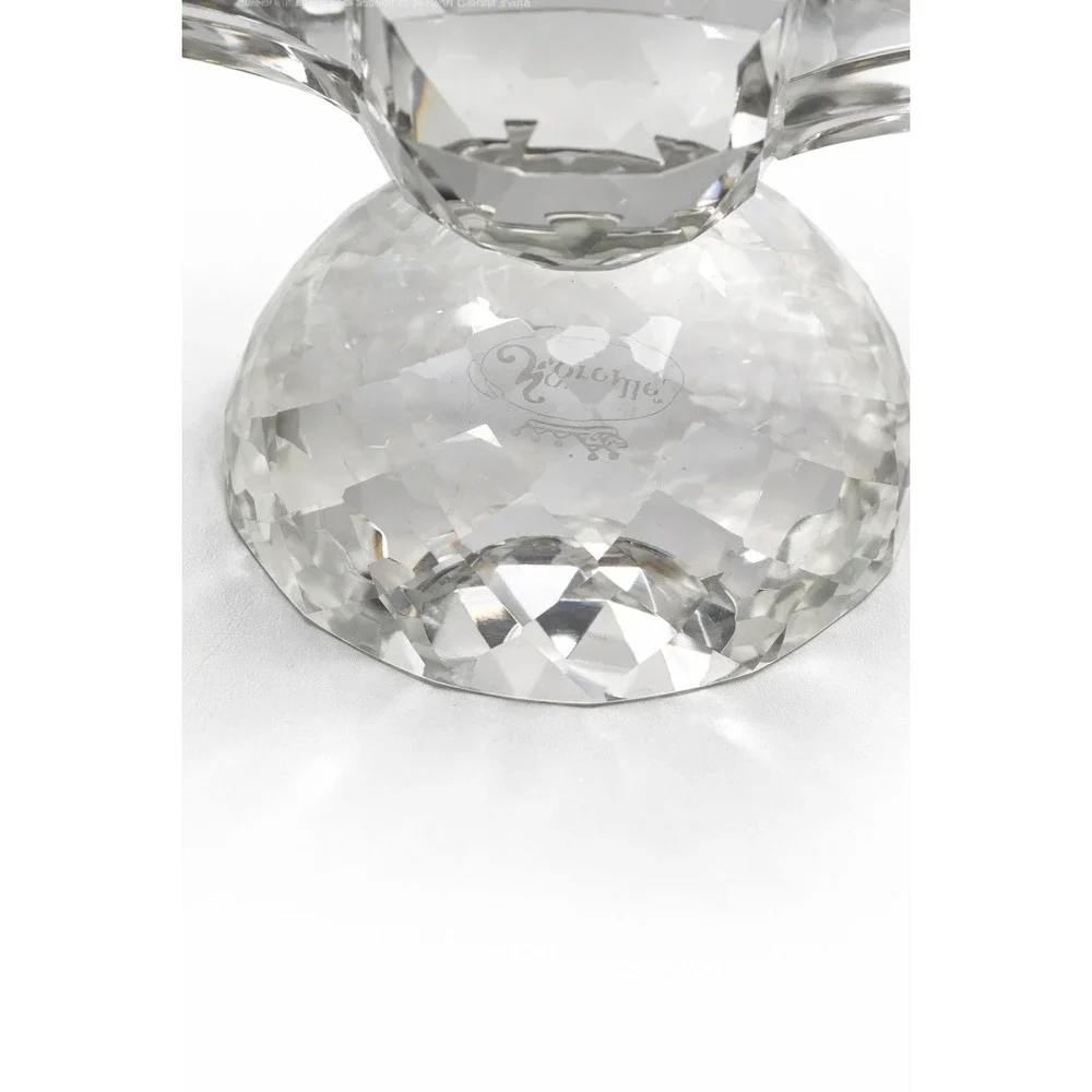 SORELLE Crystal Lotus Candle Holders Set Of 3 Convertible Candelabra Candlestick
